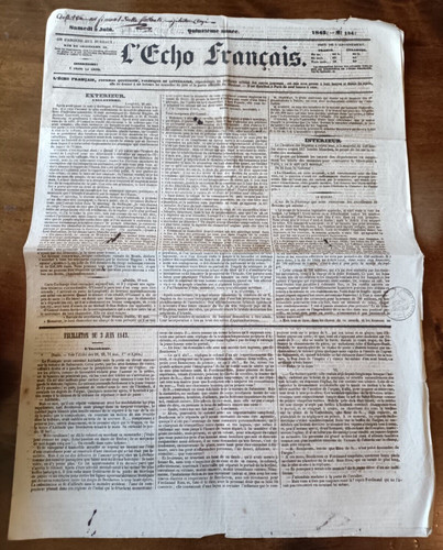 Vieux journal l - journal, l'echo