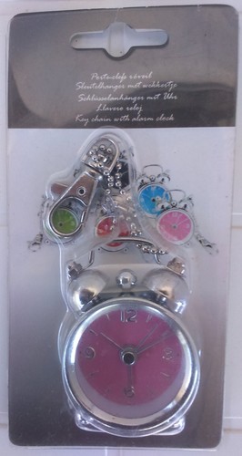 Porte clé horloge - porte-clé, horloge/réveil