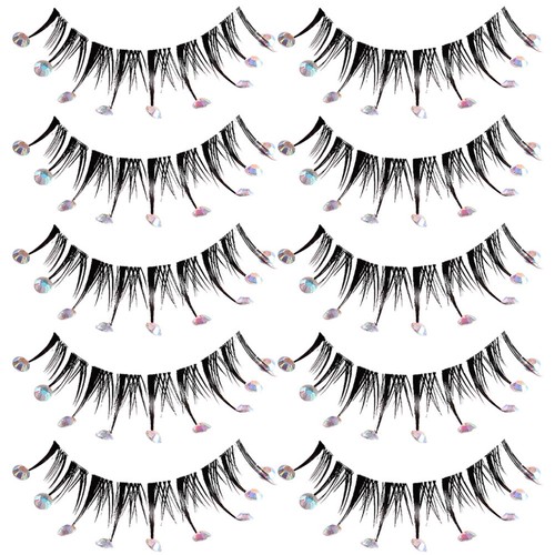 Paires faux diamants cils - paires,