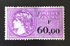 TIMBRE FISCAL 60,00 F VIOLET