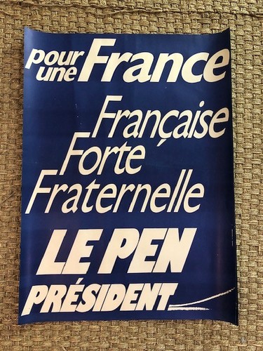 Affiche front national le - front,