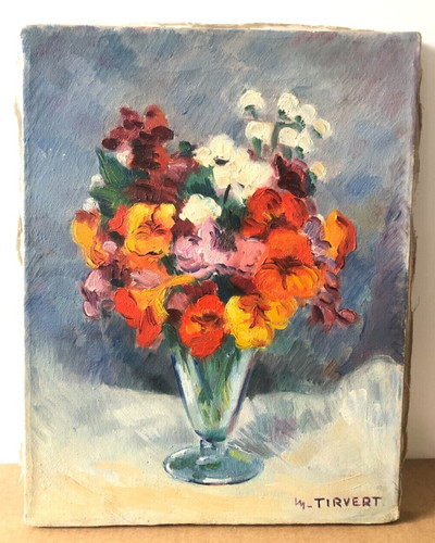 Tableau toile peinture huile - toile,