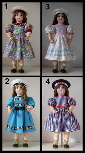 Robe poupée ancienne - ancienne, jumeau
