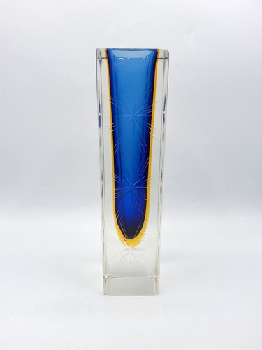 Vase cristal soufflé coloré