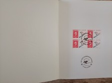 Timbres 1er jour Jeux Olympiques d hiver ALBERTVILLE ski alpin numéroté