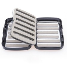 Bo?te compacte double face �� mouches de p��che �� la mouche avec insert en mou