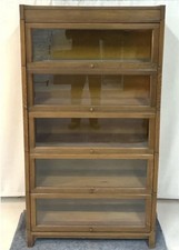 Antique Oak Barrister 5 High