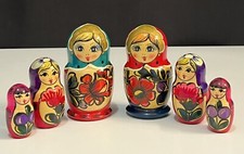 POUPEES RUSSES EN BOIS EMBOITABLES MATRIOCHKA 6 PIECES