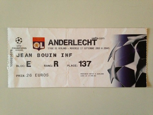 Ticket match ligue - match,
