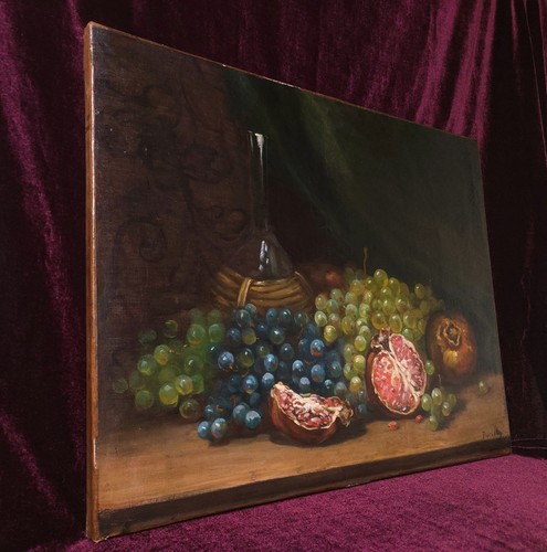 Tableau ancien peinture huile - tableau,