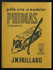 Blotter JM Paillard pen writing wax paste modeling PHIDIAS blotter 1