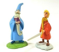 Disney TOMY Choco Egg The Sword in the Stone Arthur Merlin Mini Figure Toy Kids
