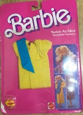Barbie Twice as Nice Reversible Fashions Mattel Vintage 80's