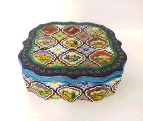 Ancienne boîte porcelaine - ancienne,