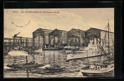 Carte postale kiel fermes - carte,