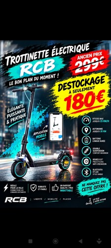 Rcb trottinette électrique - trottinette,