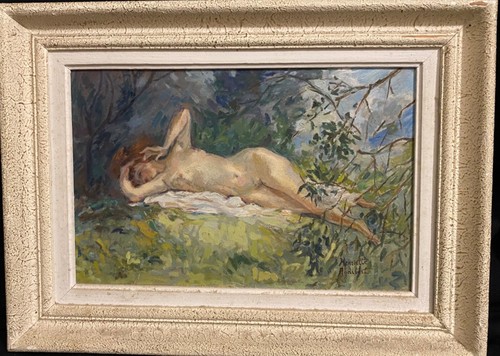 Feminin peinture huile sur - nu,