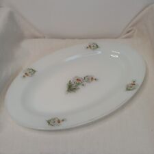 ?Vintage Arcopal France Oval Serving Plate Marguerites Pattern