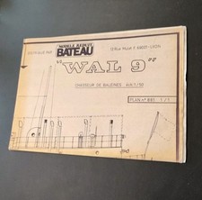 Plan Maquette MRB No 881 "WAL 9" CHASSEUR DE BALEINES 1/50e
