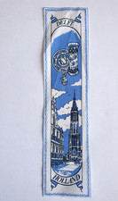 Delft Ceramic Holland Blue White Embroidery Bookmark Netherlands Dutch Souvenir