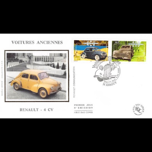 Fdc soie voitures anciennes - -,