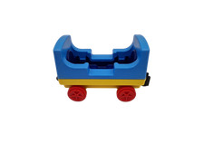 Playmobil® 1.2.3 123 TRAIN chemin de fer voie ferrée passager wagon BLEU