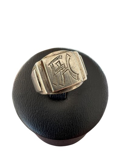 Bague art déco argent