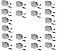 Acier Inox 20x Support en Verre 50x40 Tuyau 42,4 Demi-Ronde Sécurité Glas V2A