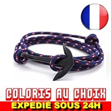✅ Bracelet Ancre Anchor NOIR