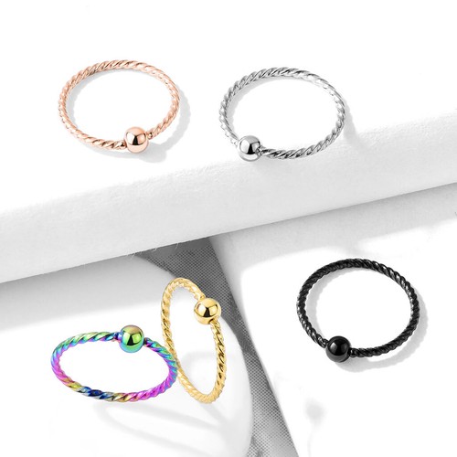 Piercing anneau nez - oreille, en