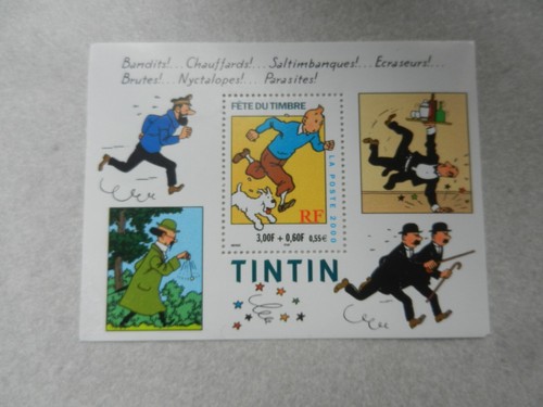 Planche timbre tintin - planche, frs