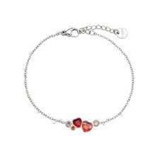 Bracelet cœurs en acier