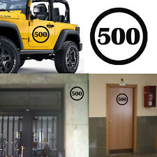 Numéro 500, Autocollant