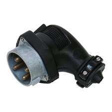 54288 LEGRAND, Angled c.stop ML 380V 32A 3P+A rubber - IP 44 - IK 09 - LS, .....