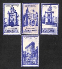 Lot 4 chromos CHOCOLAT SUCHARD