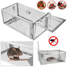 Piège à Rats Cage Argente Petits Animaux Rongeur Souris Contrôle Appâts Capture