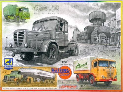 Poster camion rétro - rétro, bussing