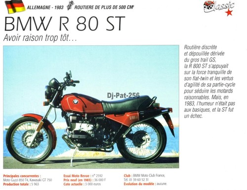 Fiche moto bmw - moto,