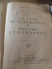 M. Proust Sodome Et Gomorrhe I