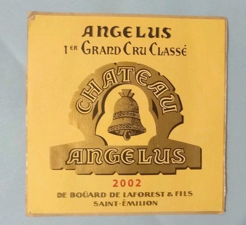 étiquette vin angélus - de,