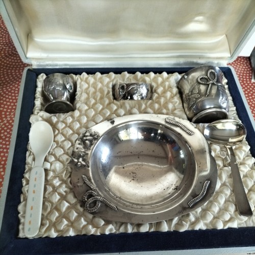 Coffret baptême métal - coffret, en