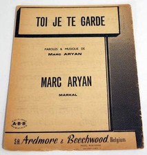 Partition vintage sheet music