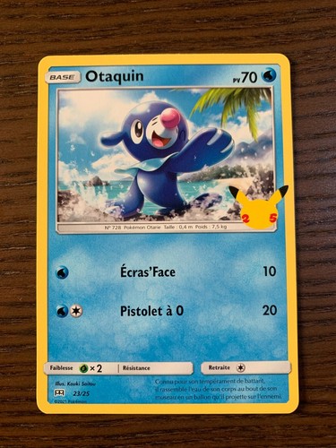Carte pokémon otaquin 25 - pokémon, 23/25