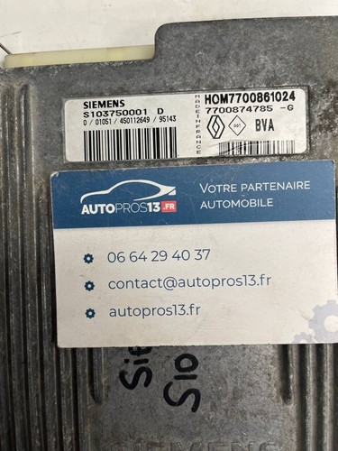 Ecu calculateur moteur a - ecu, de
