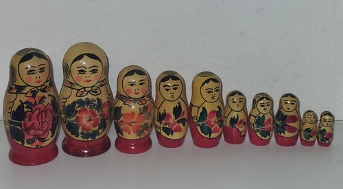 Poupées russe vintage lot - ,
