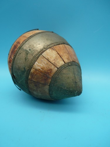 Ancienne boule bois - boule, métal