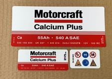 Ford Escort/Sierra Cosworth Motorcraft Battery 55ah Decal Sticker