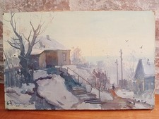 Tableau Russe, huile sur toile