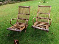 PAIRE DE TRANSATS EN ROTIN