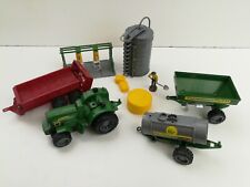 Tractor Boots Ballotin Straw Farmer Trailers Milk Pump Toy Lot Farm PVC